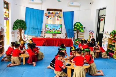 Lớp 4TA Trường mầm non Đồng Hướng đến với hành trình Khám phá ngày và đêm vô cùng kì diệu